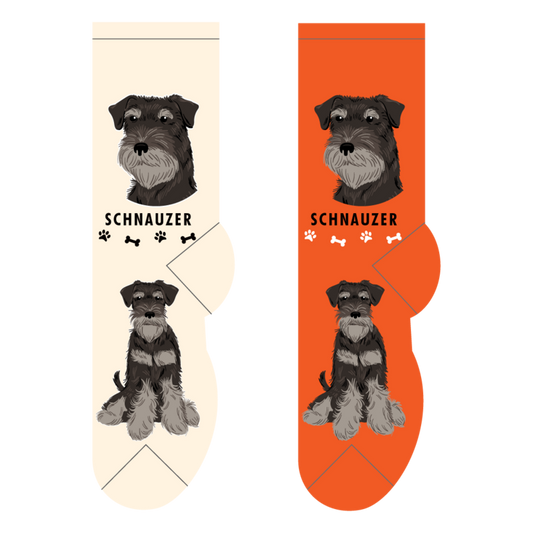 Foozys Crew Socks - Schnauzer