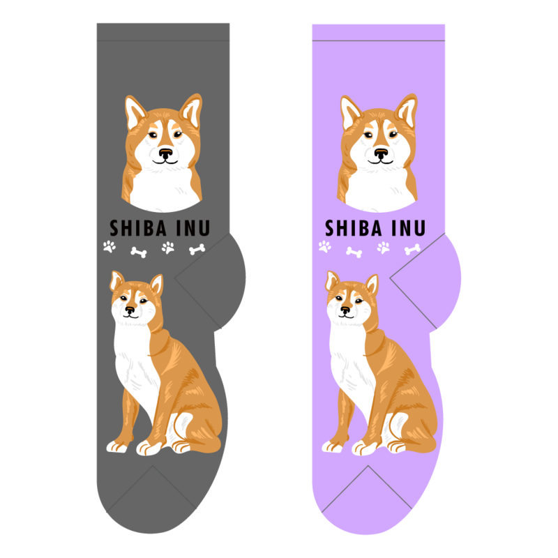 Foozys Crew Socks - Shiba Inu