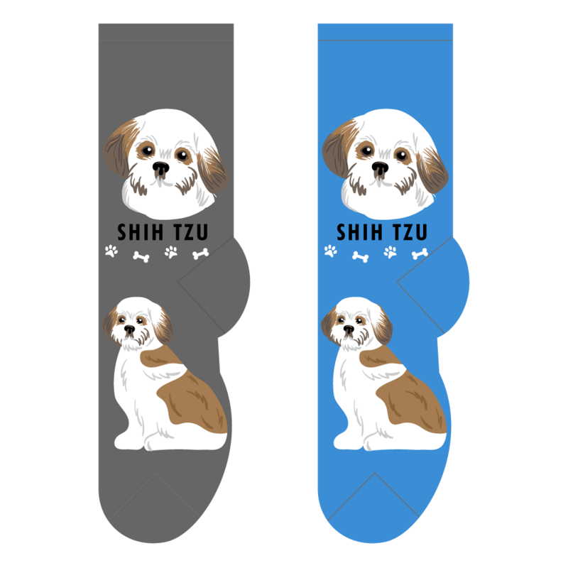 Foozys Crew Socks - Shih Tzu