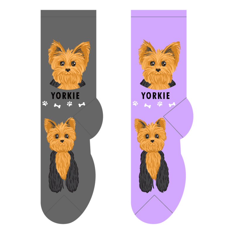 Foozys Crew Socks- Yorkie