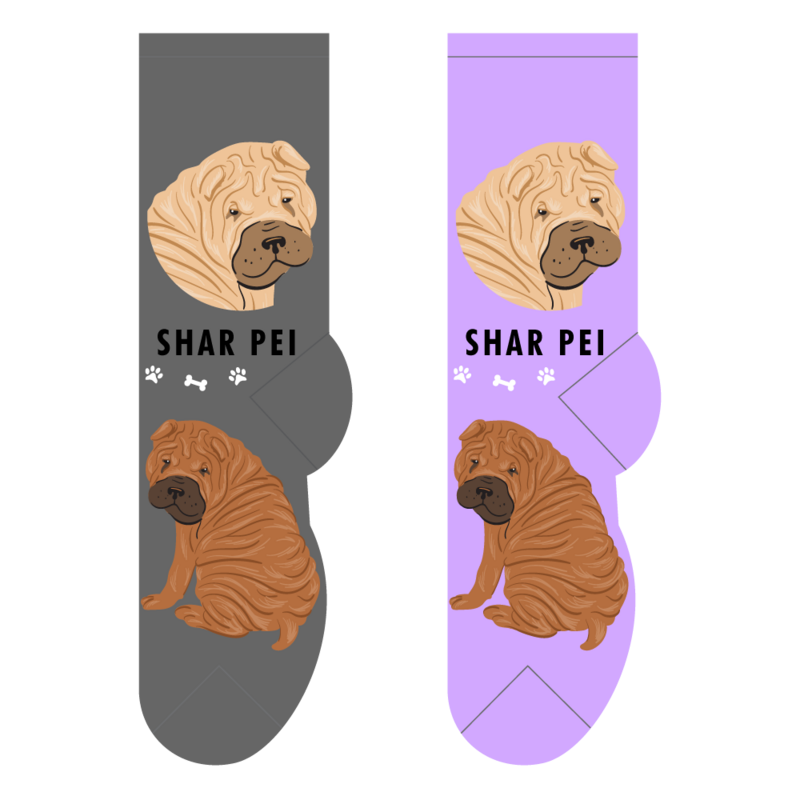 Foozys Crew Socks - Shar Pei