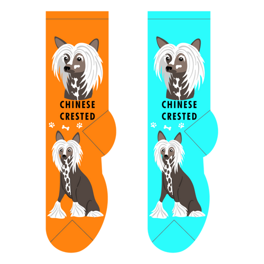 Foozys Crew Socks - Chinese Crested