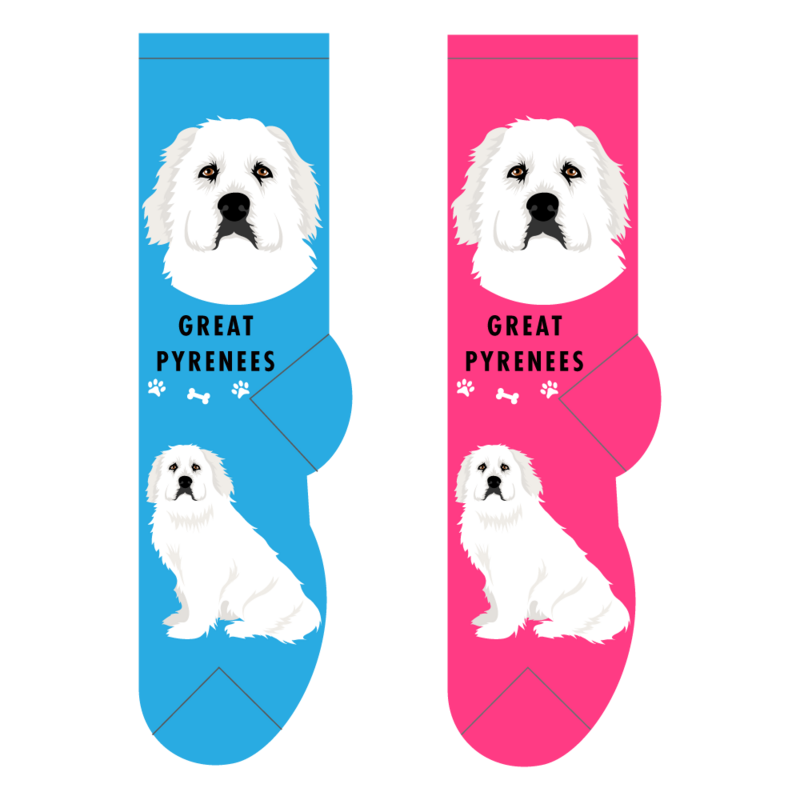 Foozys Crew Socks - Great Pyrenees