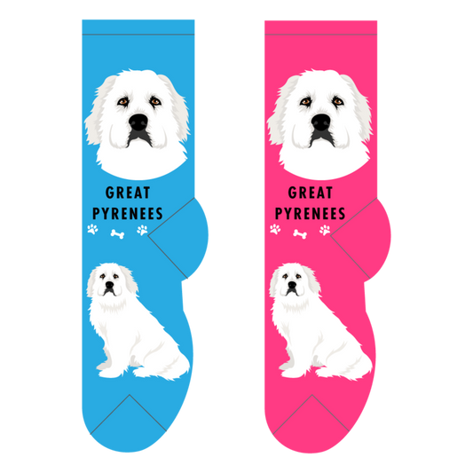 Foozys Crew Socks - Great Pyrenees