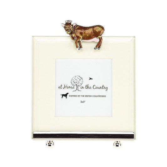 Cow Photo Frame 7 cm X 7 cm (approx.)