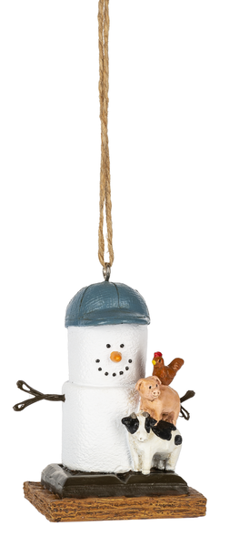 Smore Farmer Poly Ornament