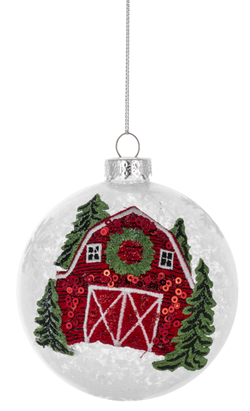 Barn Ball Ornament