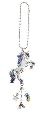 Car Charm - Colourful Blue/Purple Unicorn