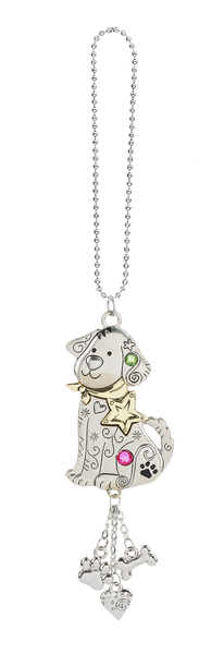 Car Charm - Dog w/charms